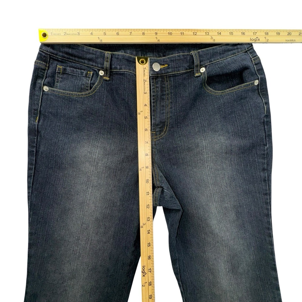 Spiegel Straight Leg Jeans Stretch Mid Rise Women 14 - Picture 6 of 12